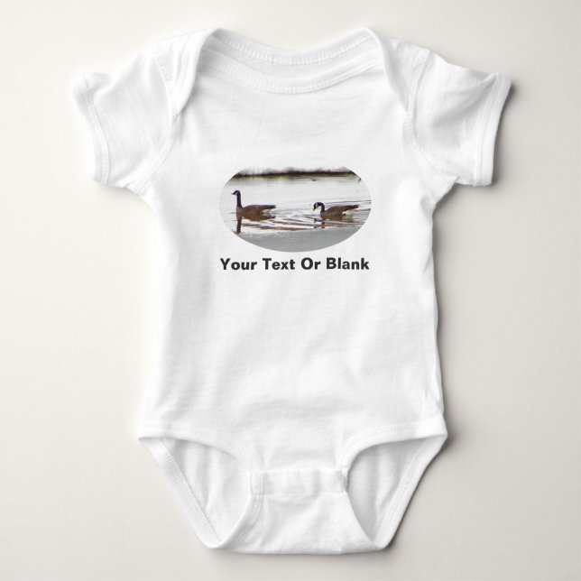 Honkers - Canada Geese Baby Bodysuit (Front)