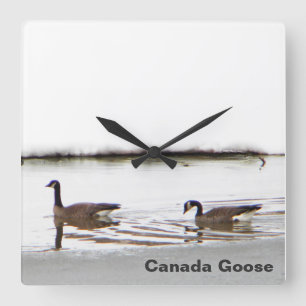 Honkers - Canada Geese Square Wall Clock