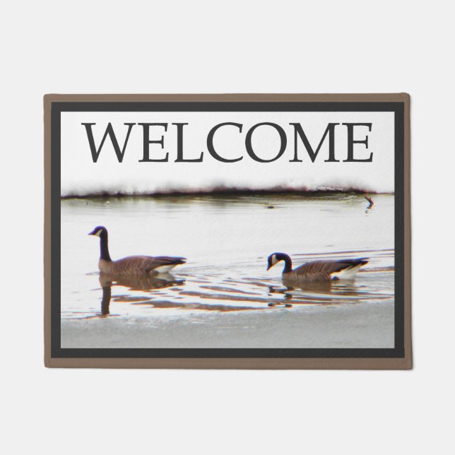 Honkers (Canada Geese) - Welcome Doormat (Front)