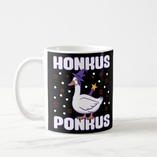 Honkus Ponkus Funny Halloween Coffee Mug (Left)