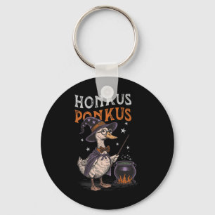 Honkus Ponkus Funny Halloween Witch Goose Duck Lov Key Ring