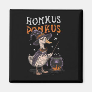 Honkus Ponkus Funny Halloween Witch Goose Duck Lov Magnet