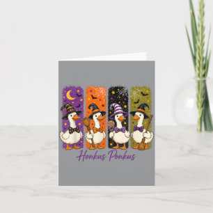 Honkus Ponkus Funny Halloween Witch Goose Vintage Card