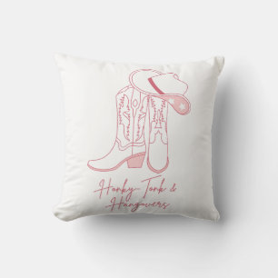 Honky Tonk and Hangovers Design   Cowboy Boots  Cushion