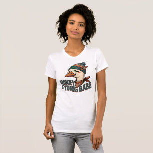 Honky Tonk Babe Goose Shirt, Country Concert Gift T-Shirt