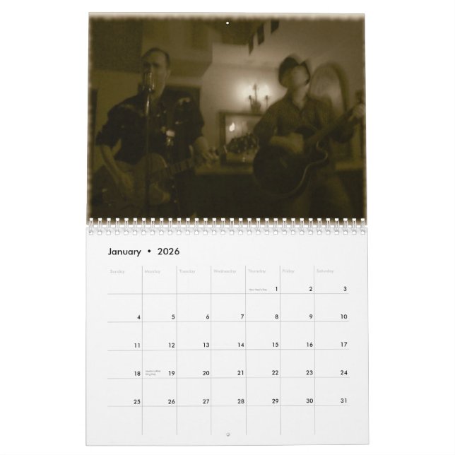 Honky Tonk calendar (Jan 2026)