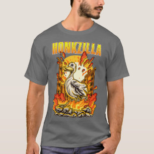 Honkzilla Goose Gifts Men Women Kids Retro Funny G T-Shirt