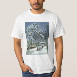 Honmonji Temple in Snow - Kawase Hasui 川瀬 巴水 T-Shirt