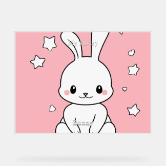 Honney Bunny Acrylic Sign