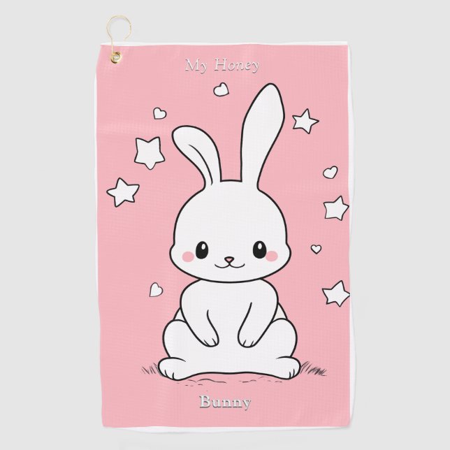 Honney Bunny Golf Towel (Front)