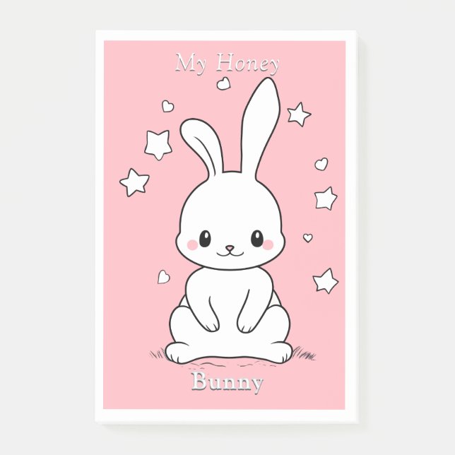 Honney Bunny Post-it Notes (Front)