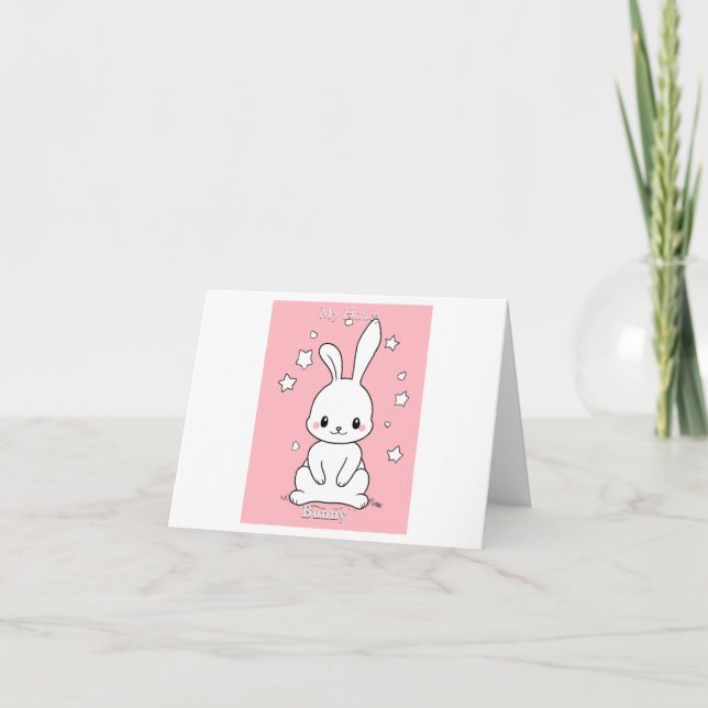 Honney Bunny Thank You Card (Front)