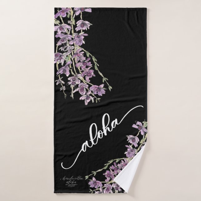Honohono Orchid Aloha Towels (Bath Towel)