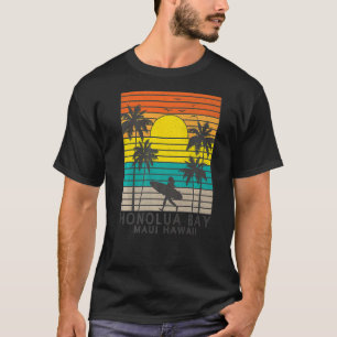 Honolua Bay Maui Hawaii Surfing Surfer Girl Hawaii T-Shirt