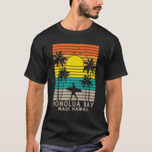 Honolua Bay Maui Hawaii Surfing Surfer Vacation Ha T-Shirt