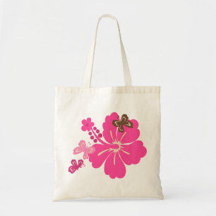 Honolua Butterfly and Hawaiian Hibiscus Beach Bags