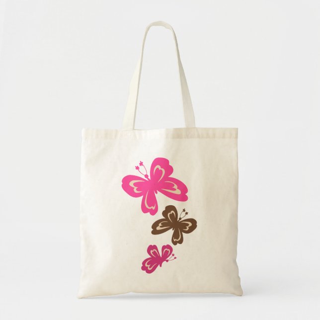 Honolua Butterfly Cartoon Tote Bags (Front)