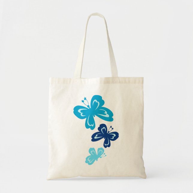 Honolua Butterfly Cartoon Tote Bags (Front)