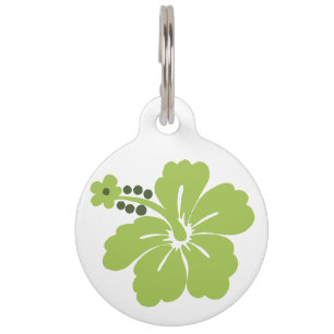 Honolua Hibiscus Hawaiian Pet Tag