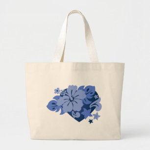 Honolua Hibiscus Tropical Beach Bags