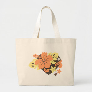 Honolua Hibiscus Tropical Beach Bags