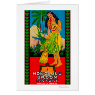 Honolulu Broom Handle LabelHonolulu, HI