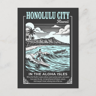 Honolulu City Hawaii In The Aloha Isles Postcard