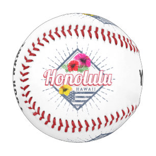 Honolulu City Hawaii United States Vintage USA Baseball
