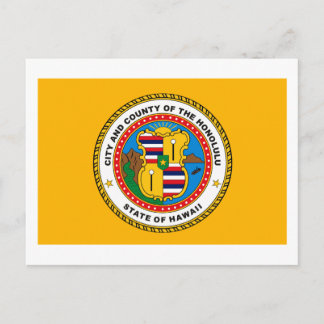 Honolulu Flag Postcard