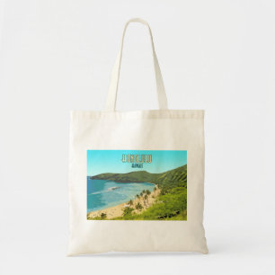 Honolulu Hanauma Bay Beach Hawaii Vintage Tote Bag