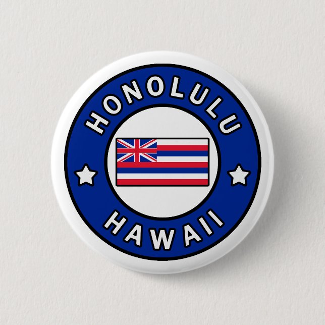 Honolulu Hawaii 6 Cm Round Badge (Front)