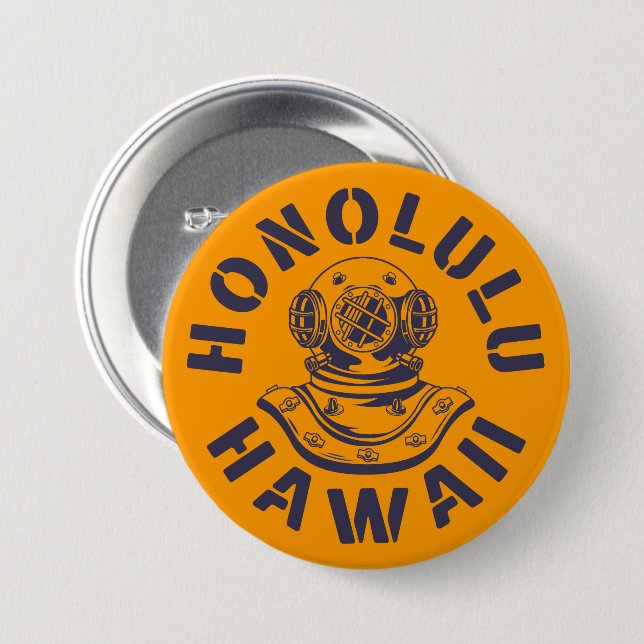 Honolulu,Hawaii 7.5 Cm Round Badge (Front & Back)