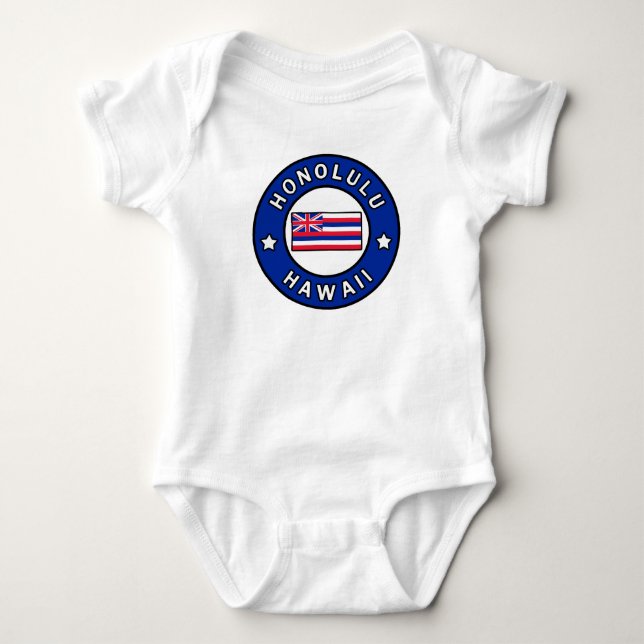 Honolulu Hawaii Baby Bodysuit (Front)