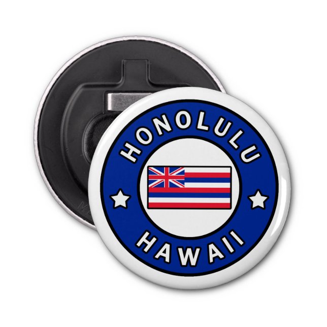 Honolulu Hawaii Bottle Opener (Front)
