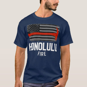Honolulu Hawaii Fire Department Firefighters T-Shirt