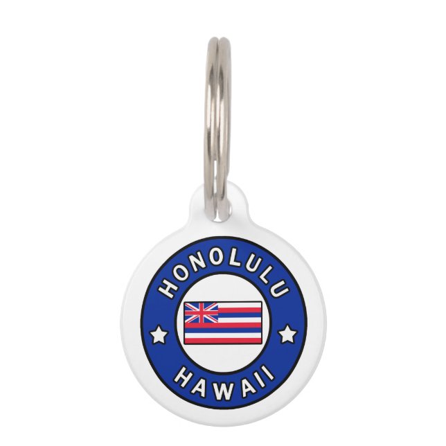 Honolulu Hawaii Pet Tag (Front)