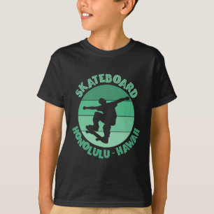 Honolulu Hawaii Skateboarder Urn Skateboarding 1 T-Shirt