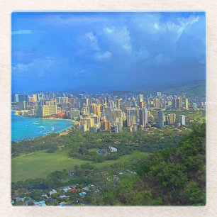 Honolulu, Hawaii Skyline #1 Coaster