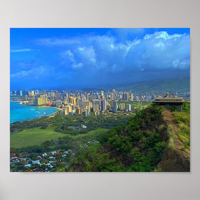 Honolulu, Hawaii Skyline #1 Poster (Front)
