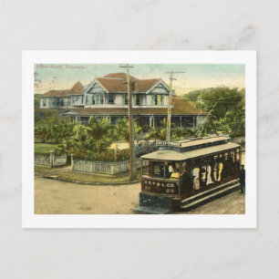 Honolulu, Hawaii Street Scene Vintage Postcard