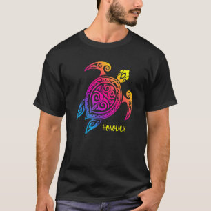 Honolulu Hawaii Sunset Sea Turtle Beach Vacation T T-Shirt