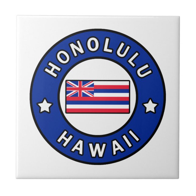 Honolulu Hawaii Tile (Front)
