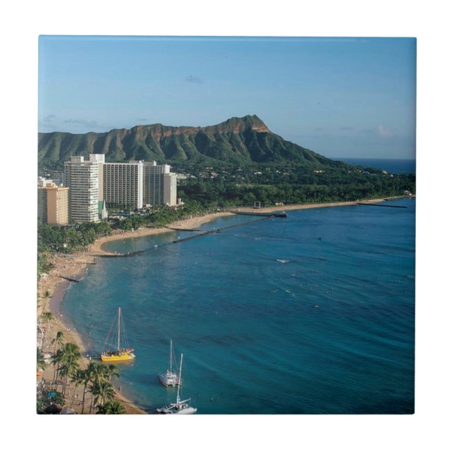 Honolulu Hawaii Tile (Front)