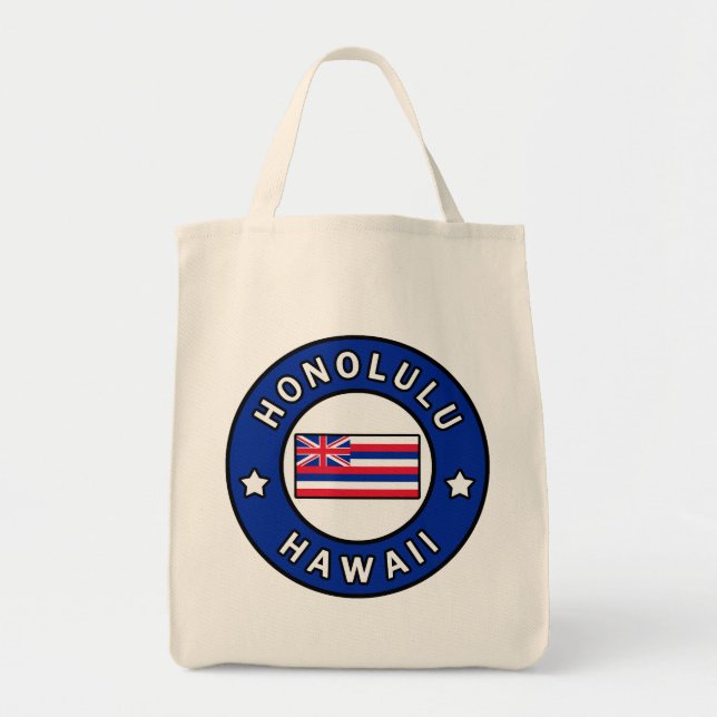 Honolulu Hawaii Tote Bag (Front)