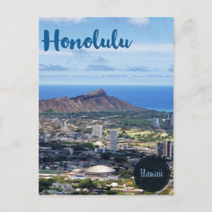 Honolulu Hawaii travel Postcard