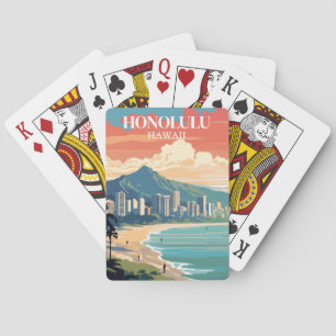 Honolulu, Hawaii: Travel Vintage Playing Cards