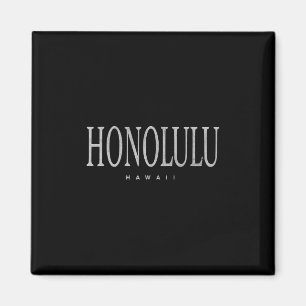 Honolulu Hawaii Vacation Clic Souvenir Magnet