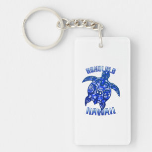 Honolulu Hawaii Vacation Tribal Turtle Key Ring