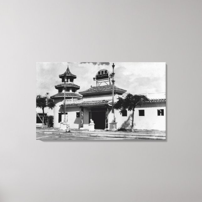 Honolulu, Hawaii - View of Lau Yee Chai Canvas Print (Front)