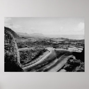 Honolulu, Hawaii - View of the Pali Poster